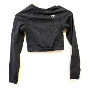 Crop top workout shirt